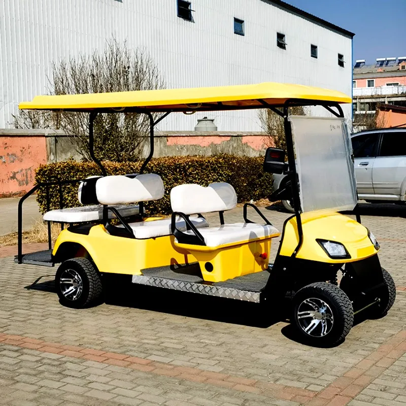 New 4 6 8 10 Seater Electric Golf Cart Sightseeing Car Can Be Customized Gasoline Double-Row Back-To-Back Special Car For Adults