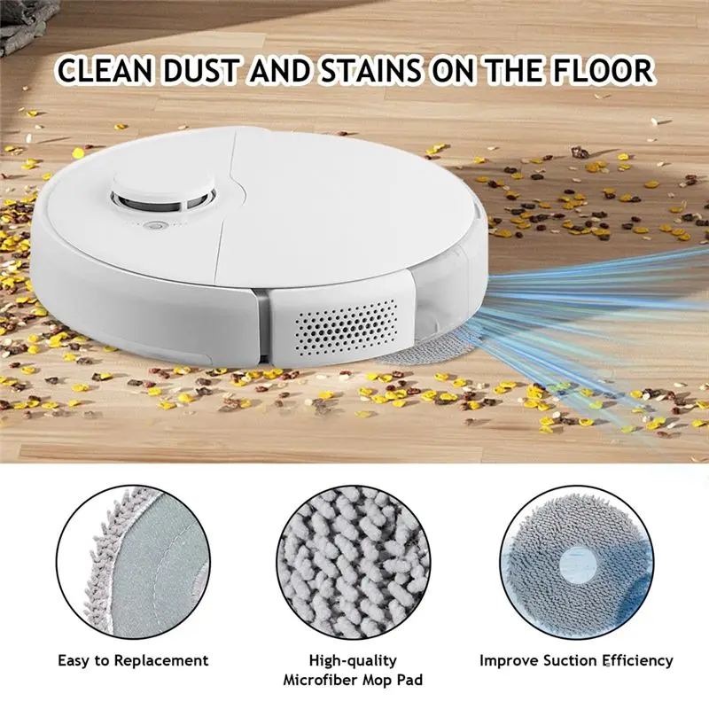 A40Z-Replacement Part For Roborock QV 35A / QV 35S / QR 798 / QR 598 Robot Vacuum Cleaner Accessories, Main Brush, Mop Cloth