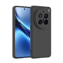 Black Matte Soft TPU Camera Protection Case Cover for VIVO X200 Pro Mini Couqe Funda