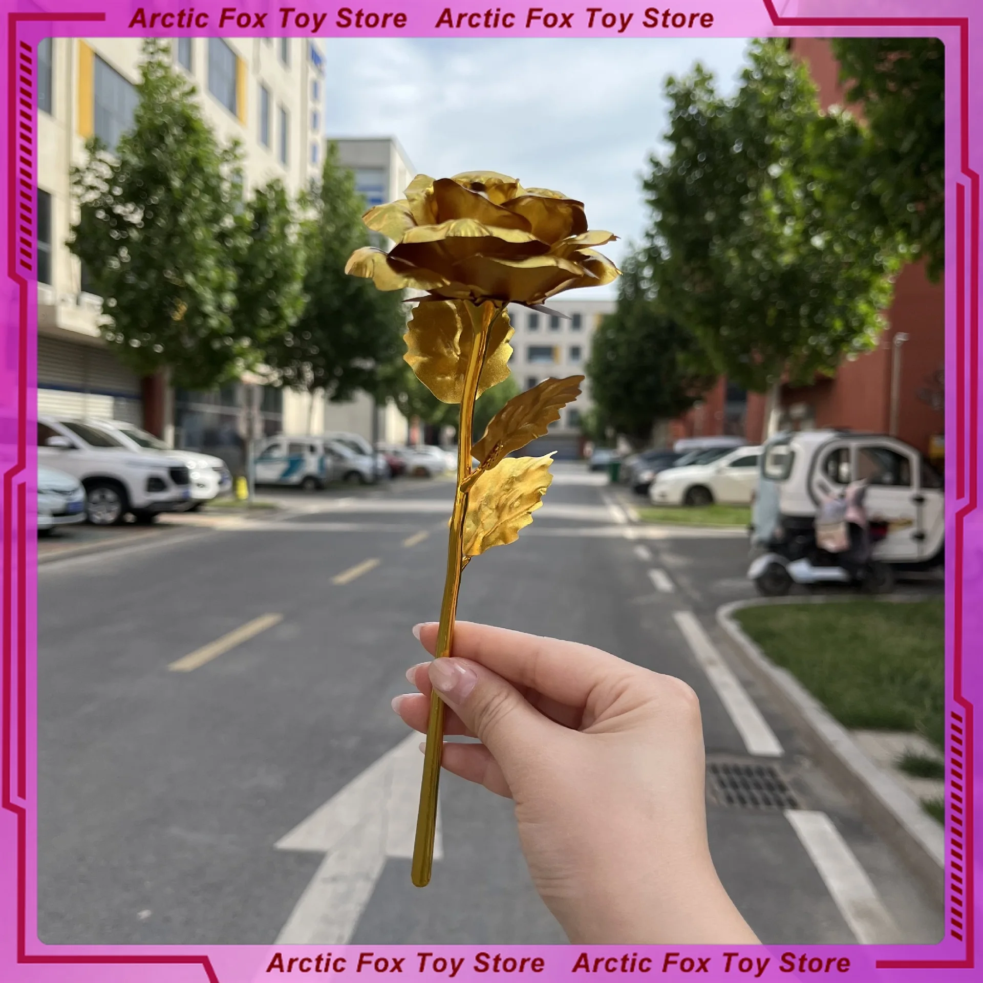 25 ซม.Delta Force Golden Rose PVC ดาบอาวุธ COSPLAY Props รุ่น Katana อะนิเมะเกมพวงกุญแจ SAMURAI ของขวัญวันเกิดของเล่นเด็ก