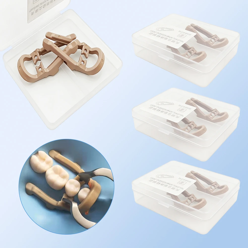 Autoclavable Distal Extension Rubber Dam Clamp Set Includes Long and Short Designs for Posterior Isolation