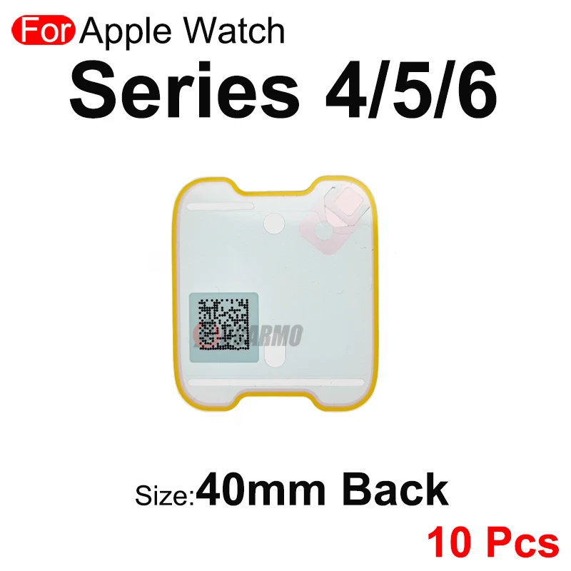 10Pcs/Lot For Apple Watch Series 4 5 6 7 8 40mm 41mm 44mm 45mm Front LCD Screen Display Adhesive Back Cover Sticker Repair Parts