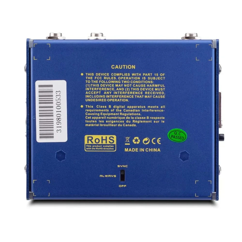 JOYO R-08 CAB BOX pédale d'effet guitare 4 tubes puissance AMP simules armoire pédale de modélisation