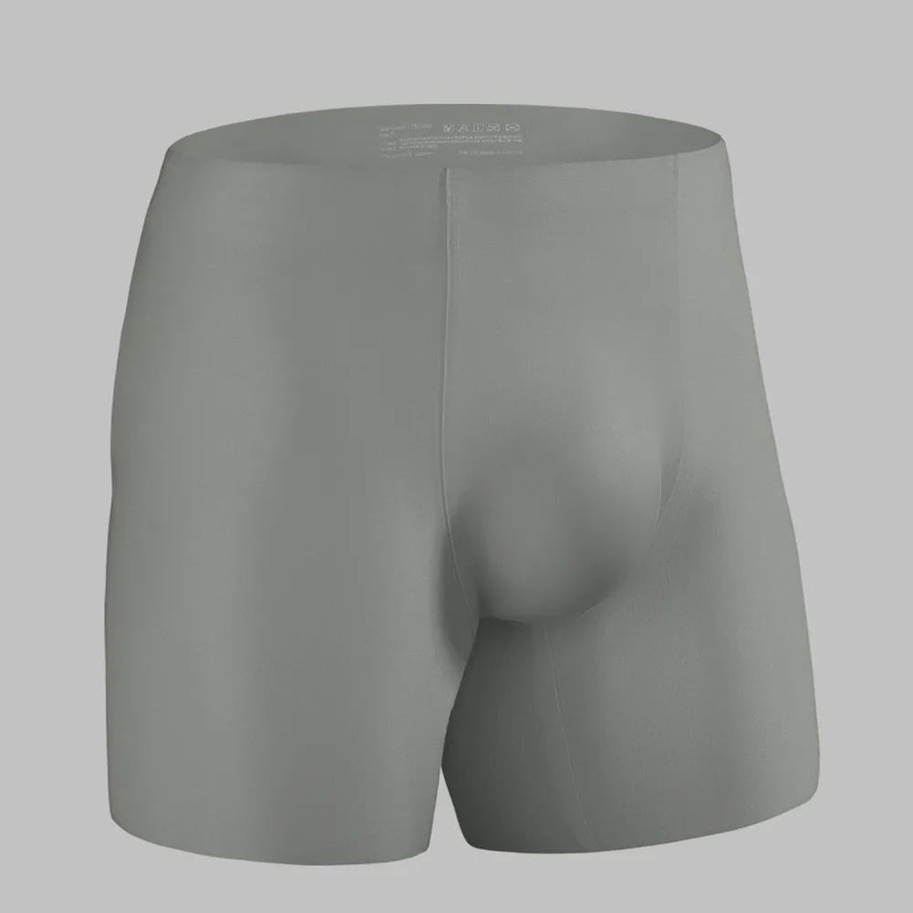 For Sports Activities Men Ice Silk Boxer Shorts Quick Dry Male Panties 57 Nylon 43 Spandex Fabric Ergonomic Bulge Pouch Design