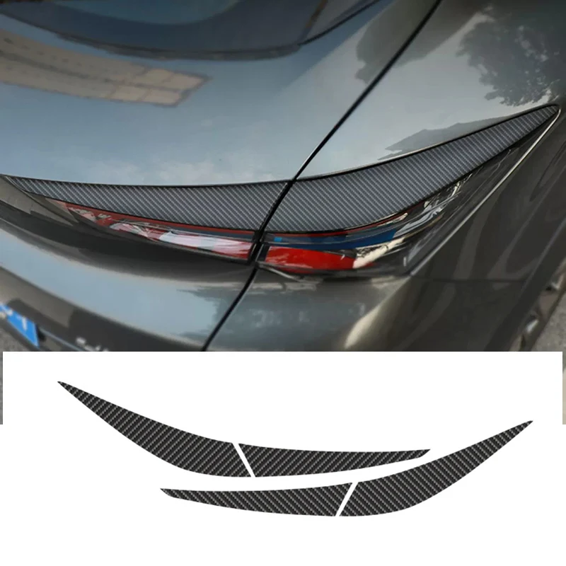 2pcs for Changan UNI-T 2020-2023 UNIt Lamp Eyebrow Carbon Pattern Decorative Strip Tail Light Sticker