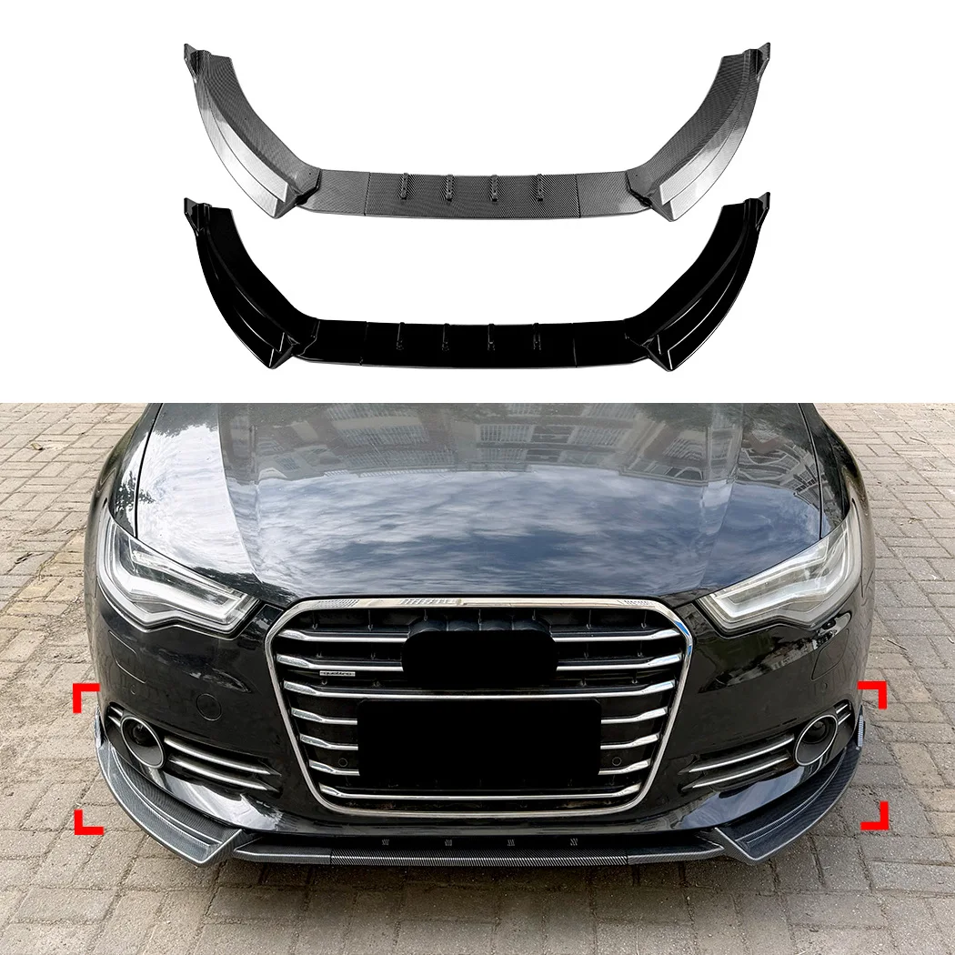 Suitable for Audi A6 C7 pre-standard version 2012-2015 front lip front shovel spoiler small surround cross-border modification