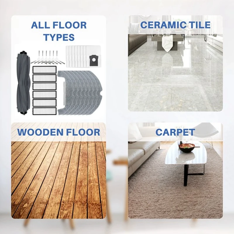 Piezas de repuesto para Robot aspirador Dreame D10 Plus Gen 2 RLD32GD, accesorios, filtro de Cepillo Lateral principal, fregona, bolsa de polvo