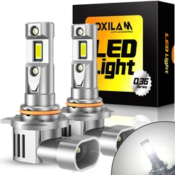 OXILAM 2Pcs Canbus 9012 HIR2 LED Headlight Bulb Super Bright 16000LM 60W H8 H11 H9 9005 HB3 9006 HB4 Turbo Lamp 6500K Car Light