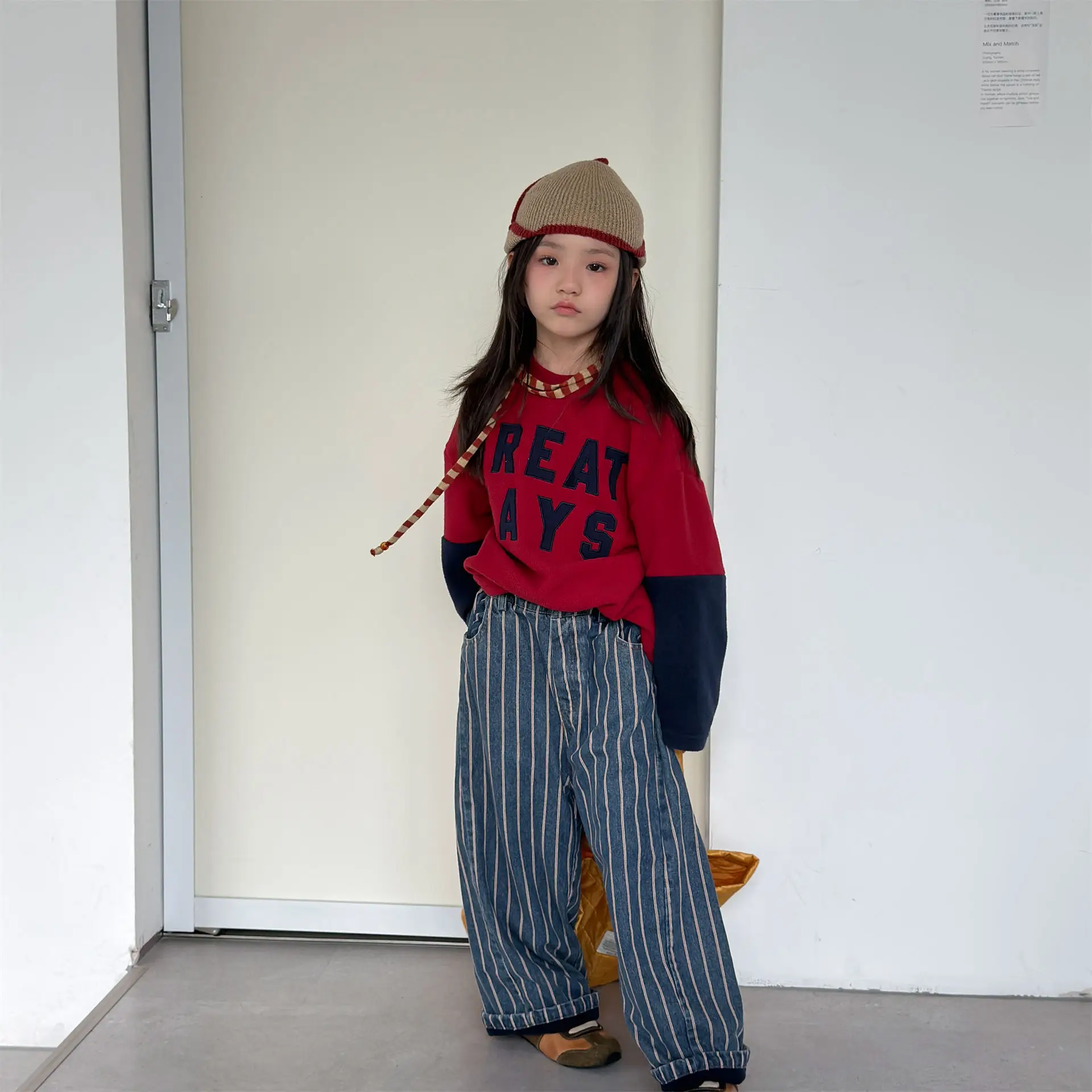Girls' Hoodie 2026 Autumn and Winter New Children's Clothing Korean Style Boys' and Girls' Casual Polar Fleece-matching Hoodie - view 4
