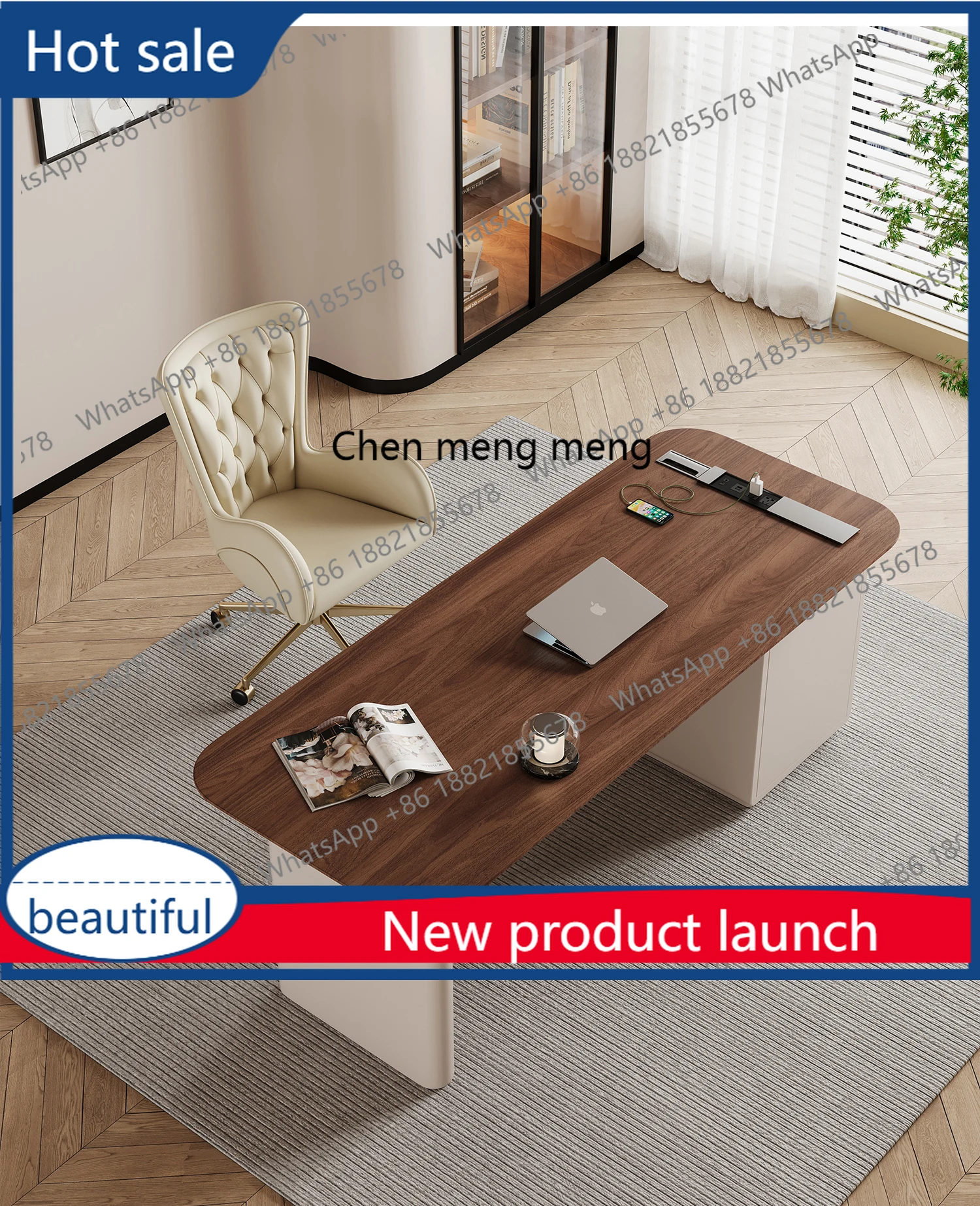 A13 Modern Minimalist Desk Home Study Desk Light Luxury Modern Designer