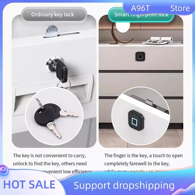 

A96T Sensor Induction Smart Electronic Cabinet Lock Via Tuya App For Hole-Free For FURNITURE Sauna Cupboard Locker