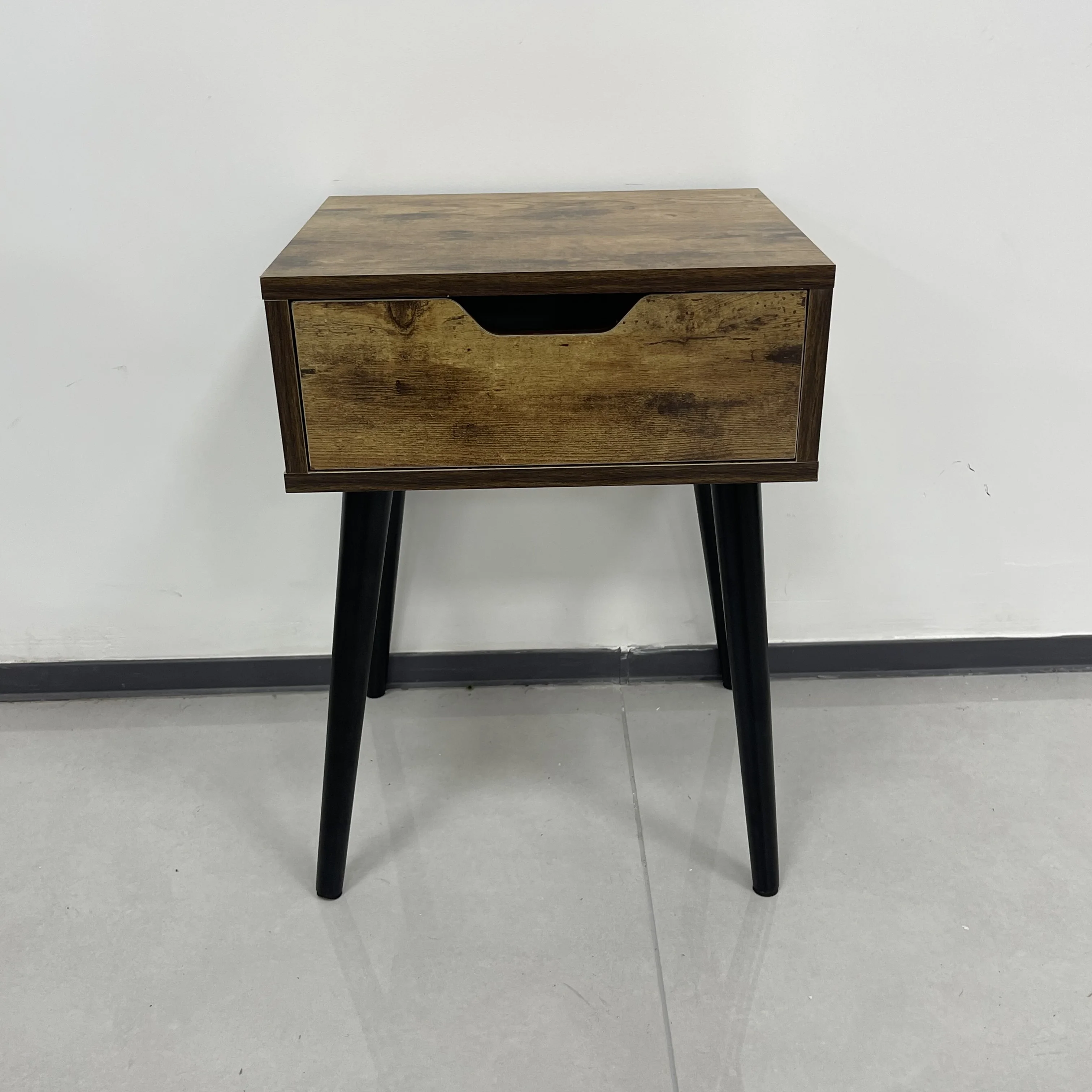 Compact DIY Flat Pack Bedside Cabinet Small Spaces Easy Assembly Nightstand Portable Storage Bedroom Organization Furniture