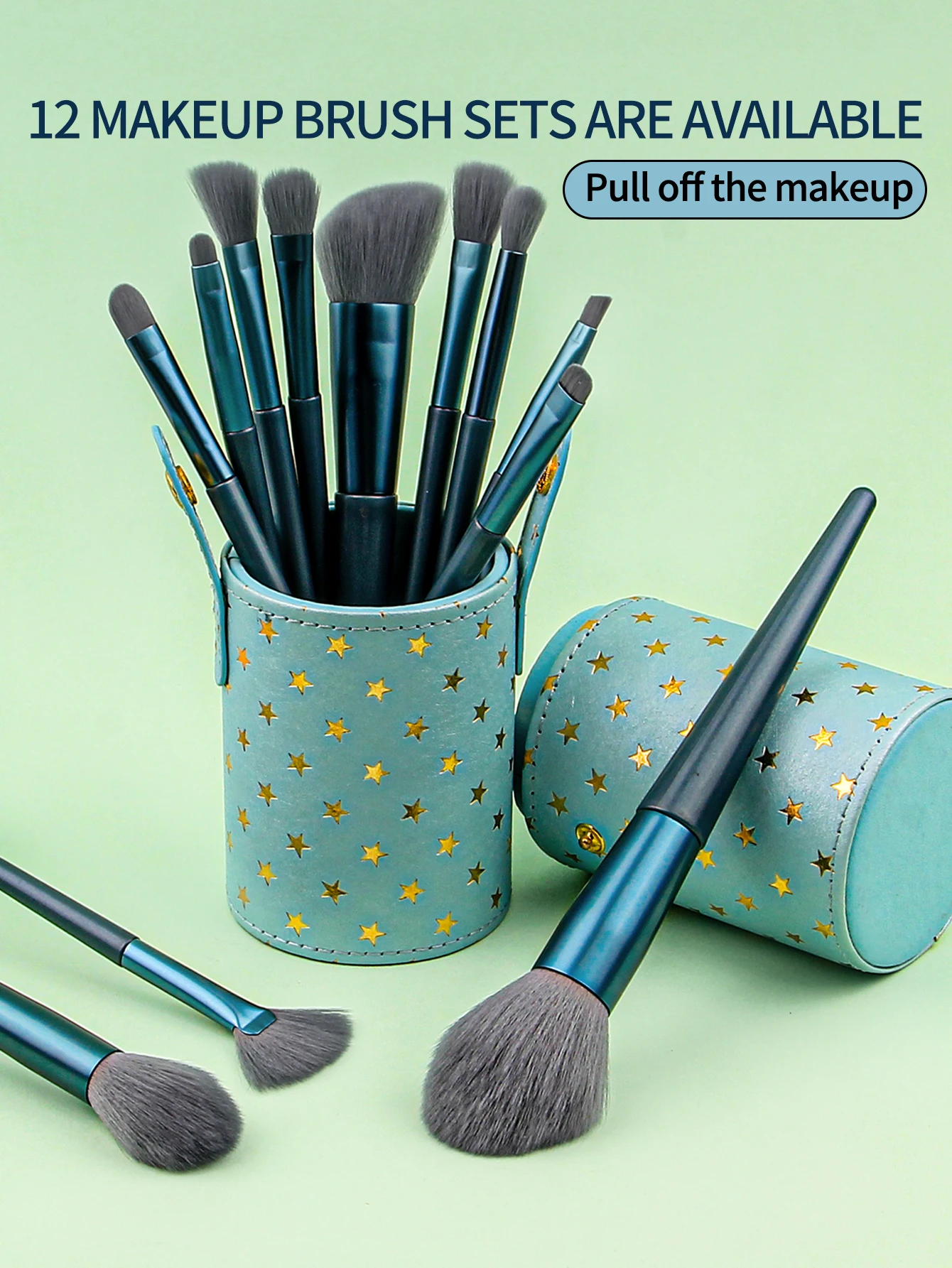 Multifunktions-Kosmetik pinsel Set, 13 stücke Faser Make-up Pinsel Kit für Frauen mit Make-up Pinsel Aufbewahrung eimer