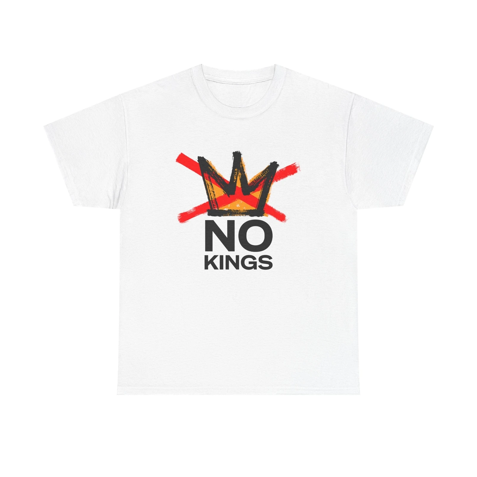 

Футболка с рисунком No Kings Protest Resist BLM Support Футболка унисекс из плотного хлопка