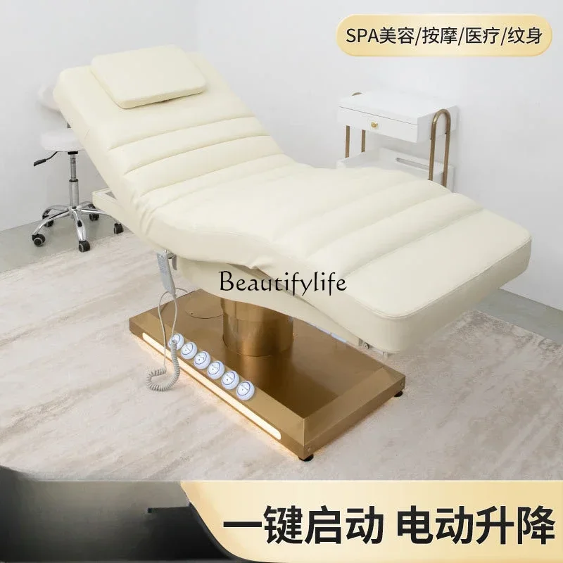 02 سرير تدليك التجميل الكهربائي سرير معالجة تدليك الرفع متعدد الوظائف #2