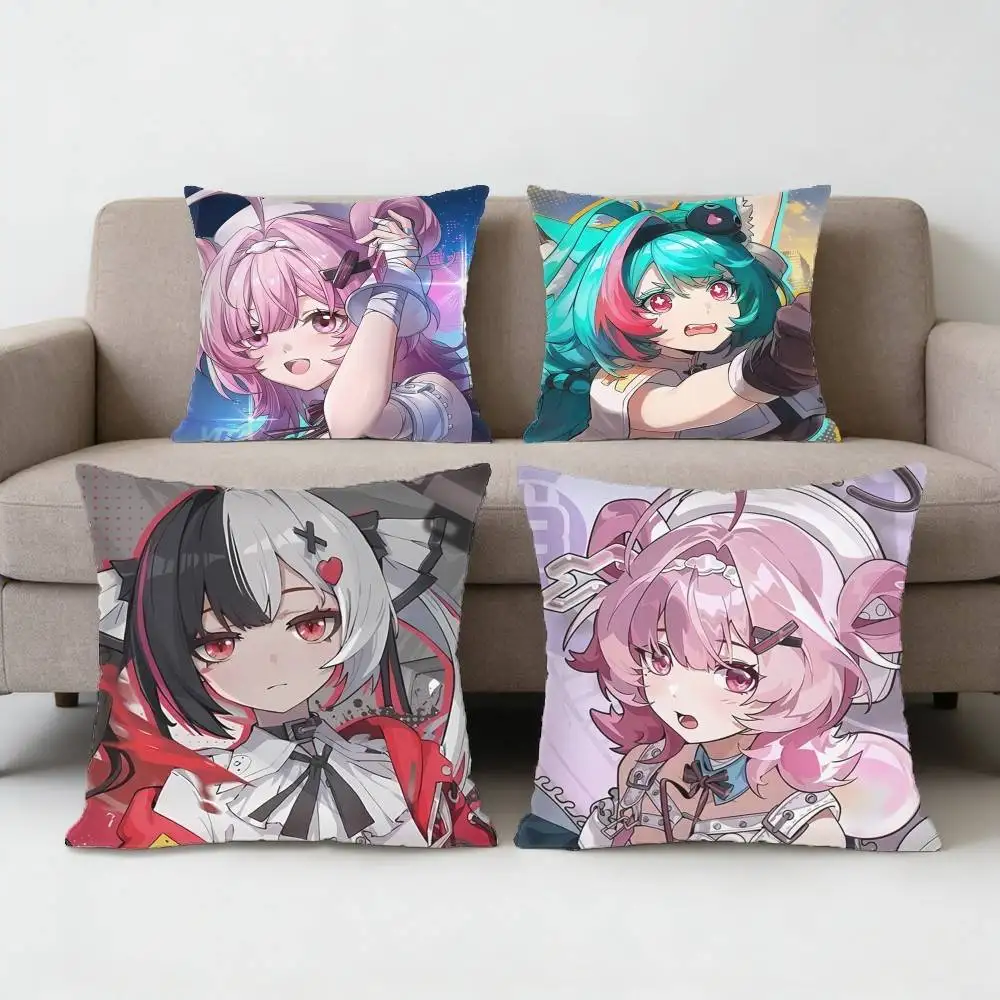 

Neverness to Everness Pillow Case Sofa Living Room for Bedroom car Headboard Backrest Cushion Square Cushion Nap Time