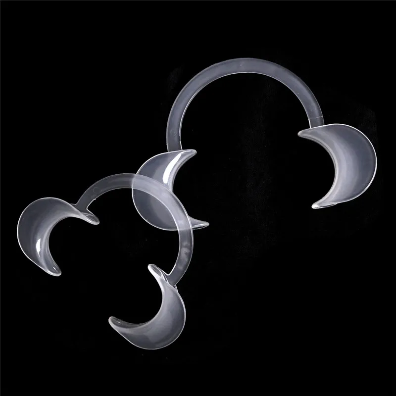 Abridor de boca tipo C, de plástico para labios y mejillas Retractor de ortodoncia Dental, 2 piezas