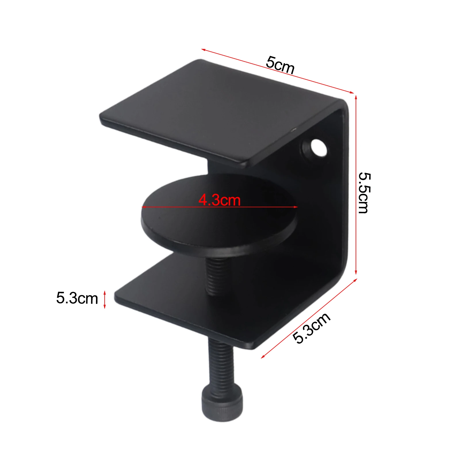 2pcs Shelf Braket Adjustable Sturdy Steel Clamp 12*5*5.5cm Wrought Iron Bracket For Bookshelf Partition Shelf Home Improvement