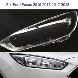 For Ford Focus 2015 2016 2017 2018 front Car Headlight Cover Lens Shell Lampcover Lampshade Headlamp Light mask