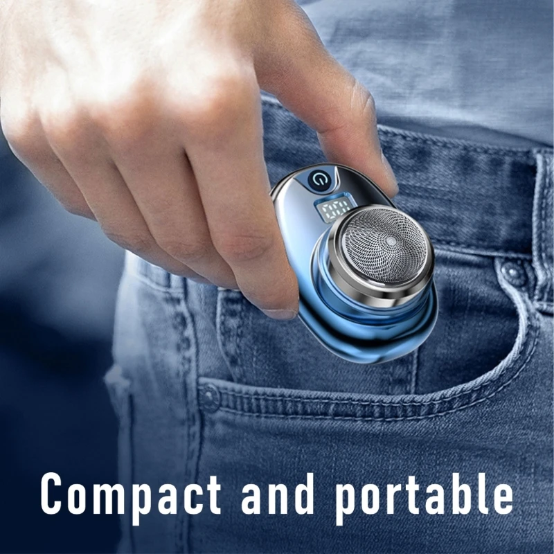 Travel Friendly จอแสดงผล LCD Beard Trimmer เครื่องโกนหนวดกันน้ำ USB ไฟฟ้า Trimmer