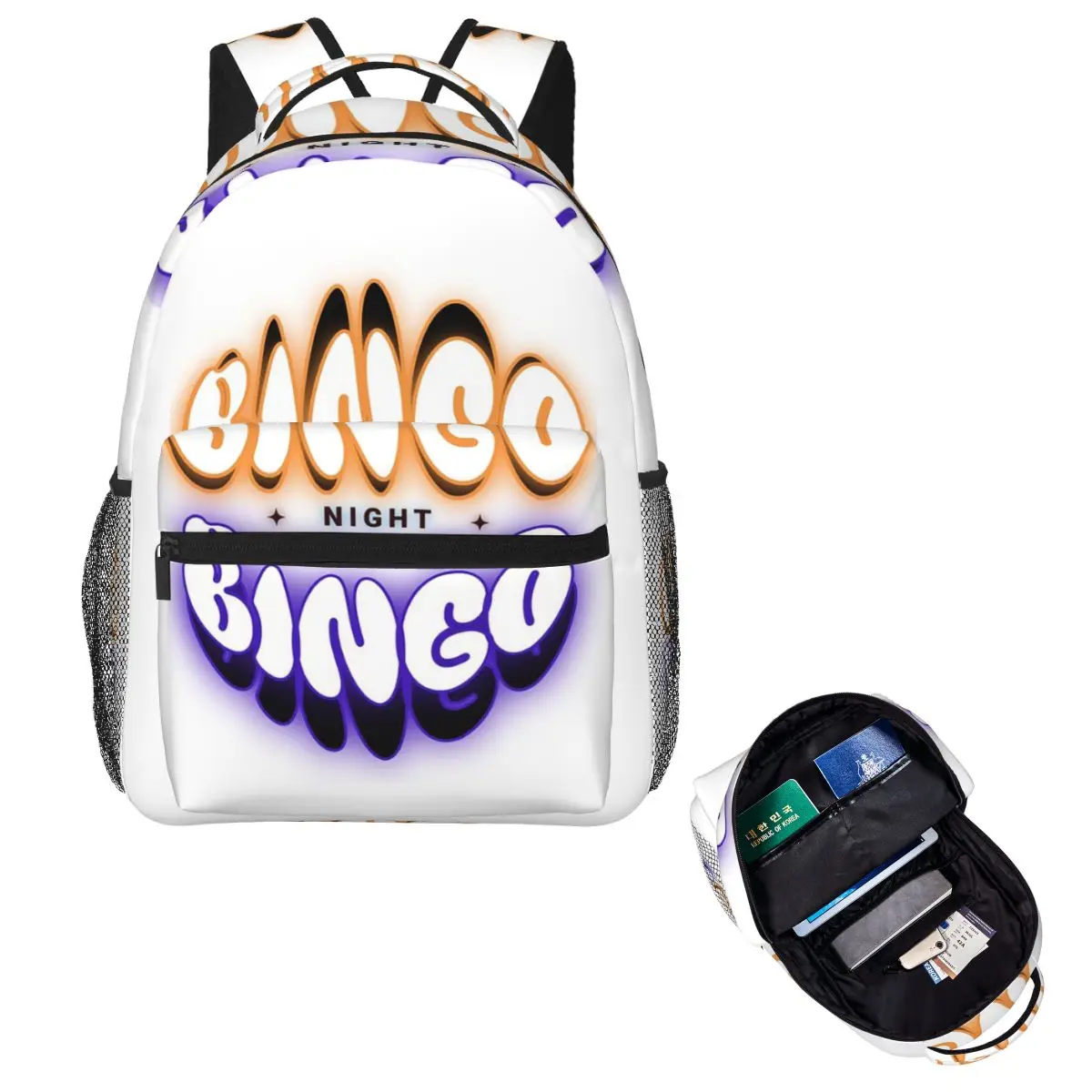 

Рюкзак Bingo Lover Bingo Night Player, Лидер продаж, рюкзак большой емкости, детская сумка для книг, школьная сумка, сумки на плечо для мужчин и женщин