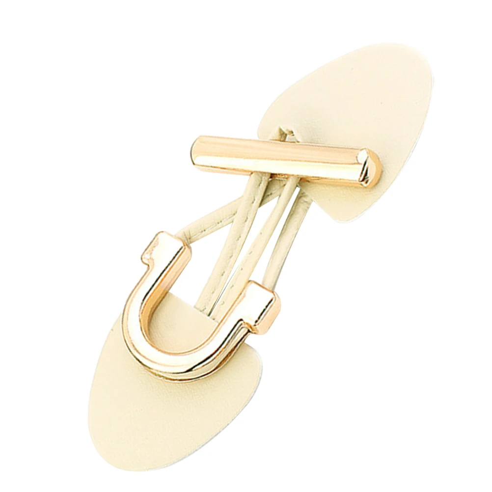 

Black Cow Horn Toggle Buckle Metal Clothing Buttons Coat Closure Clasp Sewing Material Embellishment For Blouses Coats
