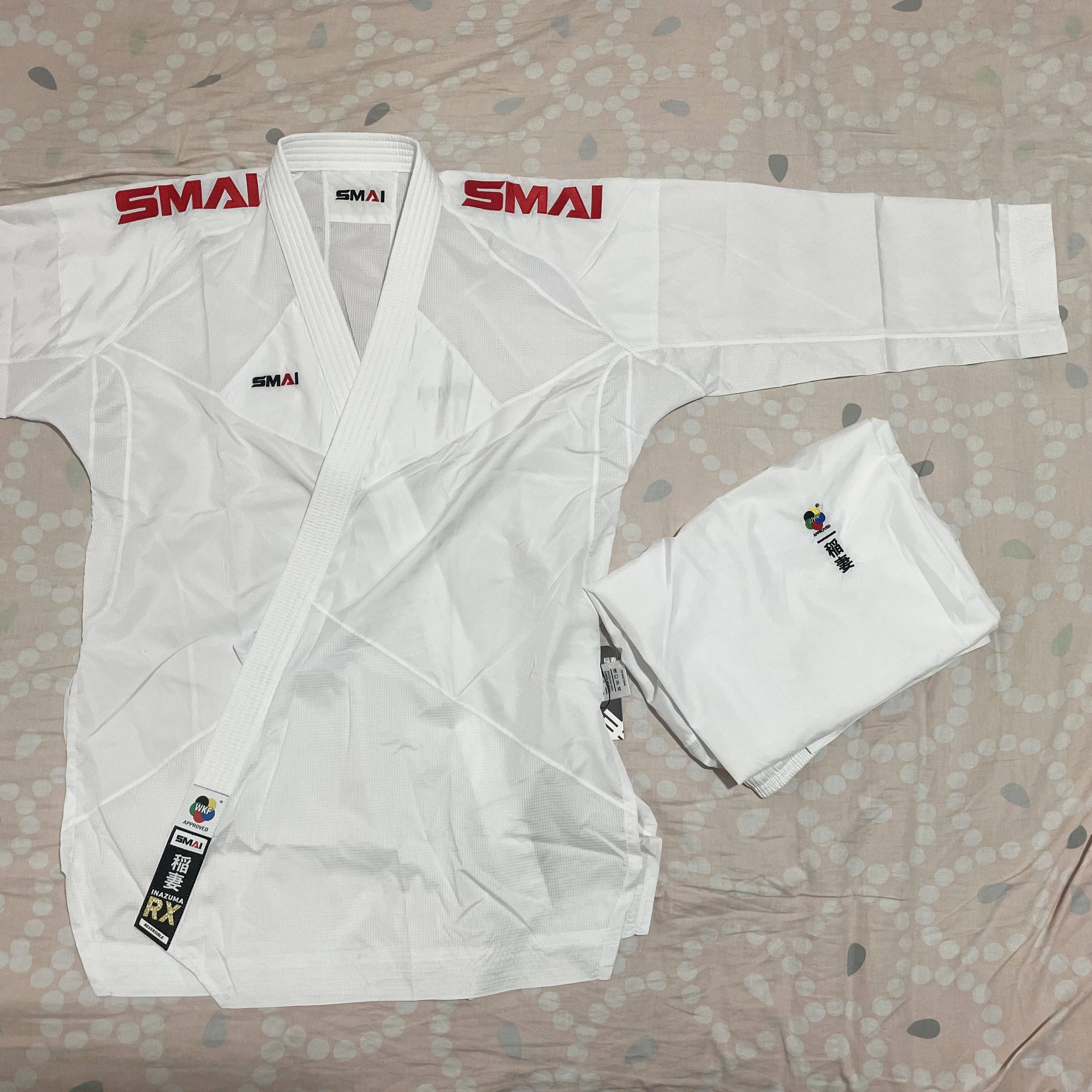 New WKF Approved Reversible Karate Uniform - 6oz Premium Kumite Gi - Inazuma RX Kumite Karate GI Official SMAI Kumite Uniforms