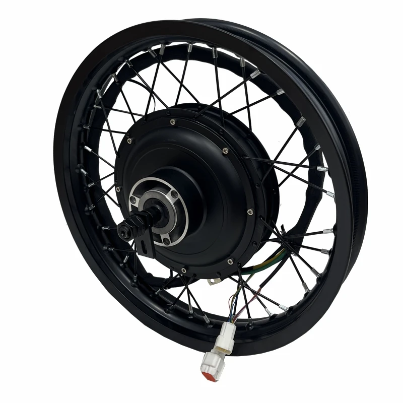 Promotion Price! 17*2.15 HUCK Q​S205 5000W 3.5T 200mm Dropout Hub Motor Wheel Motorcycle Wheel for Moped Vehicles Motorcycle