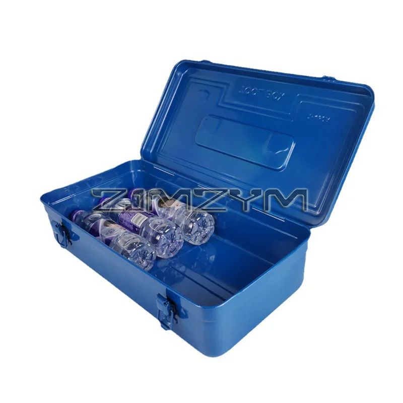 Household Multifunctional Hardware Toolbox Storage Box Empty Box Thickened Metal Auto Repair Container