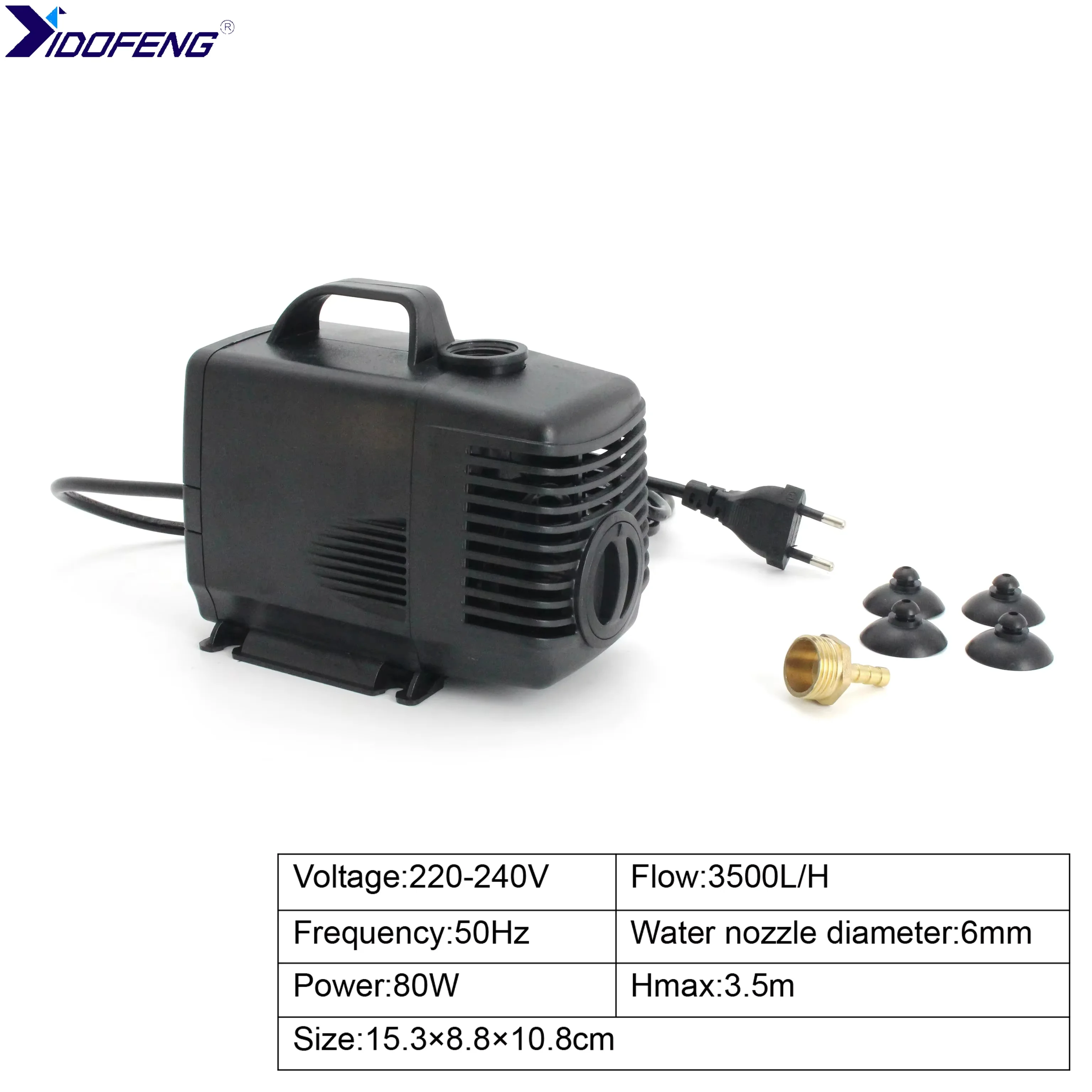 3KW ER20 Water Cooled Spindle Motor 220V 12A 24000rpm&3KW HY VFD&100mm Bracket&80W Water Pump&5m Pipe&Collet