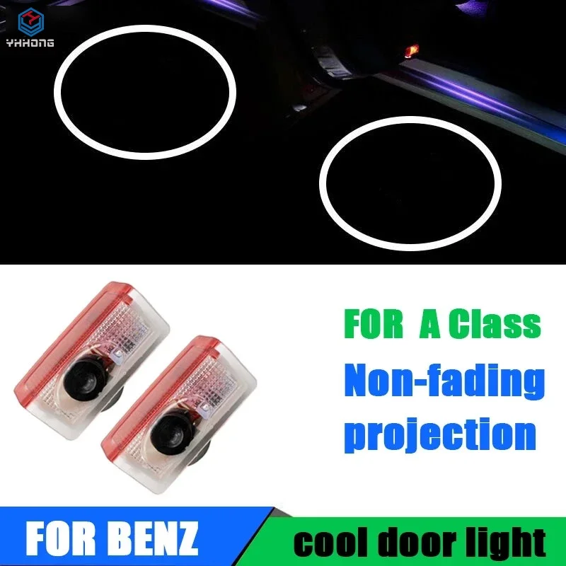 

2pcs For Mercedes Benz A class w176 amg W213 GLC GLB Led Car Door Laser Projector Light styling Logo light Accessories