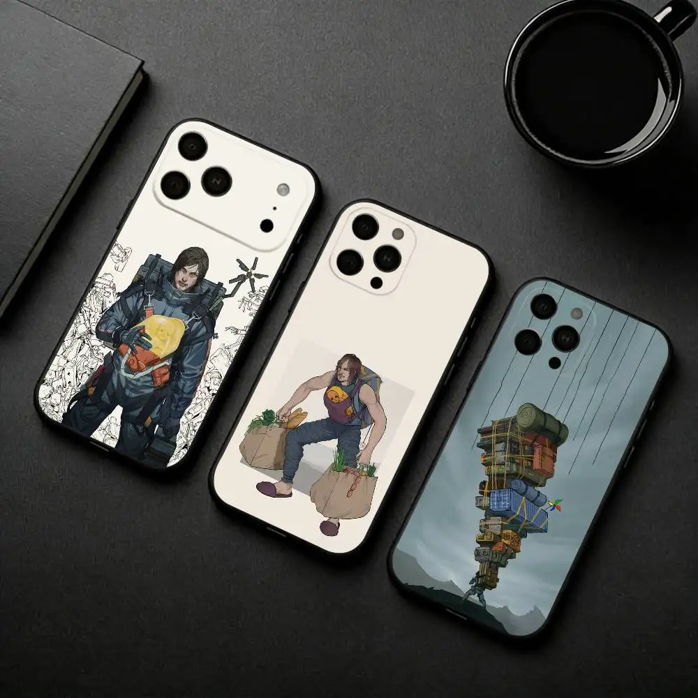 G-Game D-Death S-Stranding   Phone Case For iPhone 17pro,16,15,14,13,12,11 Plus,Pro Max,XS,Soft Silicone Black Cover