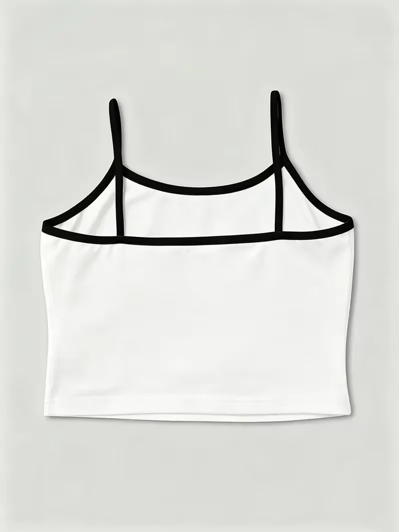 Y2k 90s Chic Girls Letter Print Retro Streetwear Camisole Top Casual Crop Top Vest 90s Women'S Tank Top Clothes Fashion
