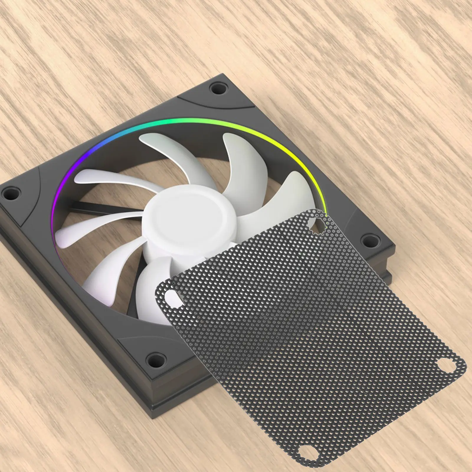 10Pcs Pc Fan Mesh Filter Covers Durable Dustproof Filter Pc Case Fan Cooler Filters Protection Computer Cooler Filters