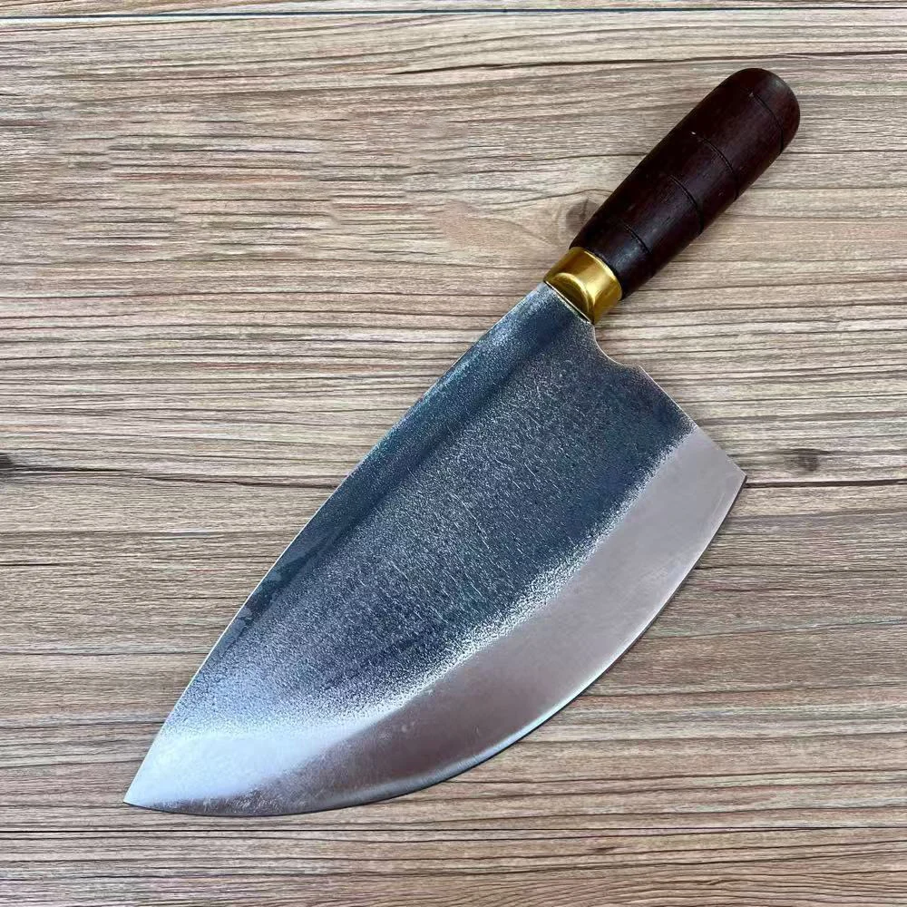 8.5 Inch Chopper Knife Spring Steel Blade Butcher Chopping Handmade Forged Kitchen Knives Chop Bone Meat And Poultry Tools