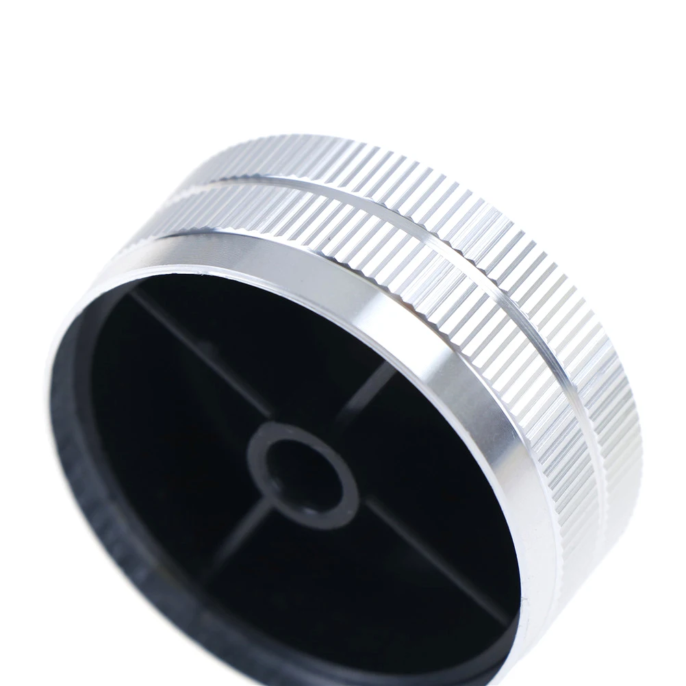 1Pcs High Quality Aluminum Potentiometer Knob Cap Dia 40mm Volume Control Knob Aluminum Knob Audio Knob Switch Caps Silver Color