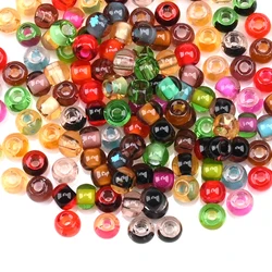 Uniform 4Mm Colorful Dye Core Czech Beads Transparent Glass Small Beads for Jewelry Making Diy Earrings Bracelets Wholesales