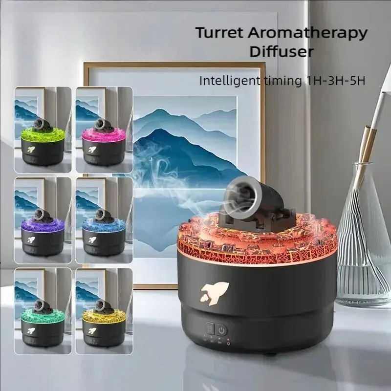 

Youpin Volcanic Air Humidifier Crack Light Humidifier Fire Essential Diffuser Aromatherapy Cannon Blast Aroma Humidifier