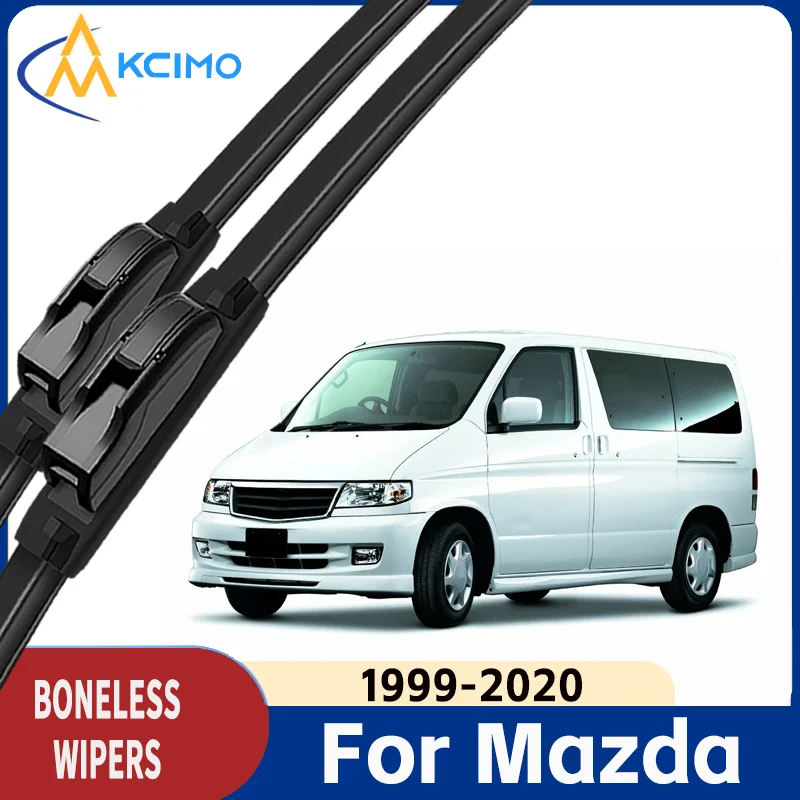 

All Season Windshield Wiper Blades for Mazda 1999-2020 Windscreen Wiper Soft Rubber Quiet Wiper Blade Car Accessories
