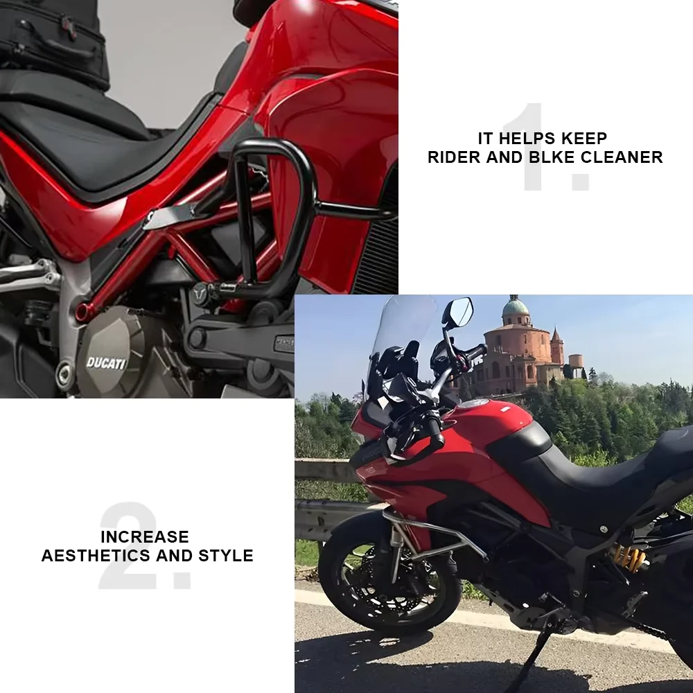 Motorcycle Engine Bumper For DUCATI MULTISTRADA 950S MTS950 2017 -2021 Engine Safety Guard Crash Bar Frame Protector