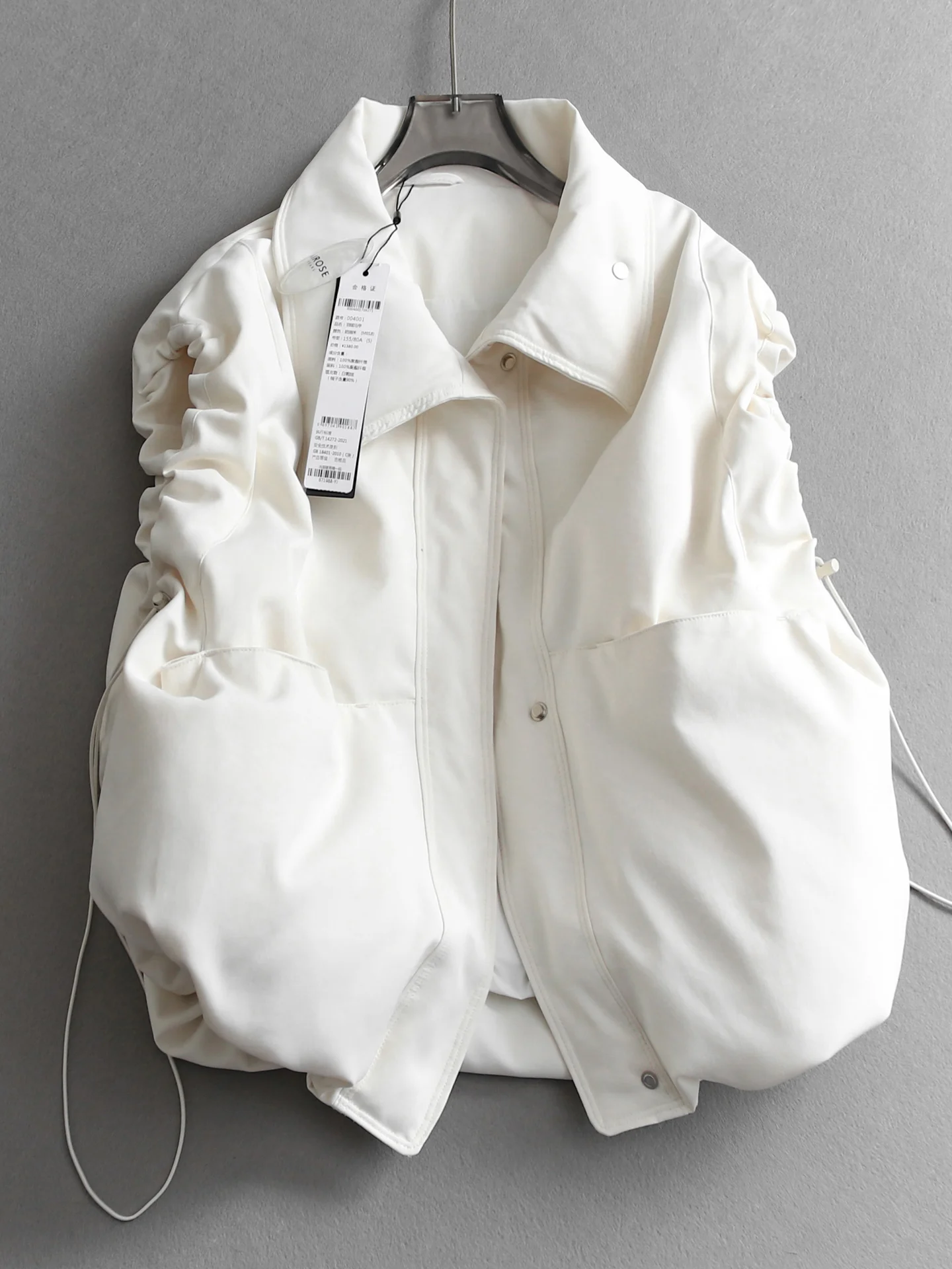 

Loose Fit Warm Duck down Vest Pure Color Bell Shaped Sleeveless Women's Fashion Winter New Style B525 Polyester Fiber