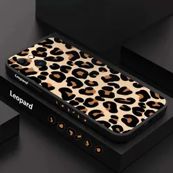 Leopard Print Protection Case For Samsung S22 S24 Ultra Cases Galaxy S23 Plus S21 FE Note 20 A14 A34 A54 A32 A52 A13 A53 Cover