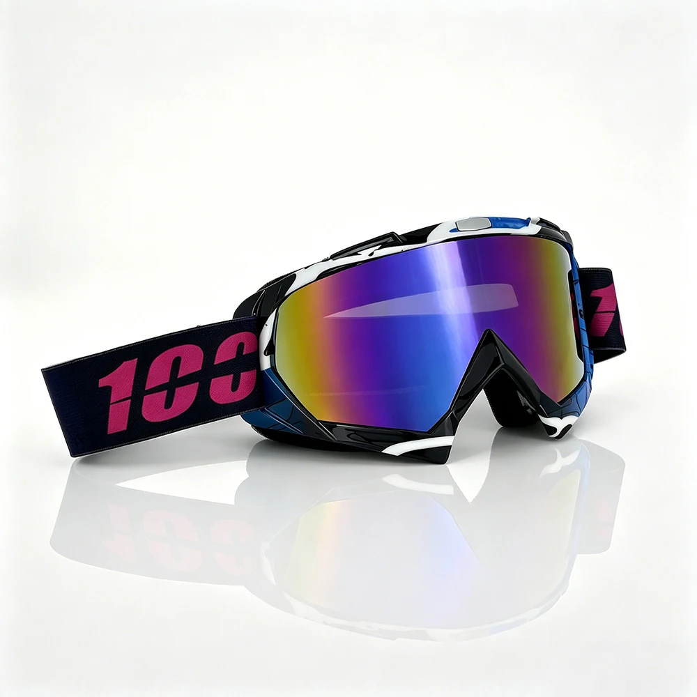 ATV-Brille Dirt Bike Motorrad Motocross MX Reitbrille UV400 Staubdichte Rennbrille Skibrille für Männer Frauen Jugendliche Kinder – Detail 8