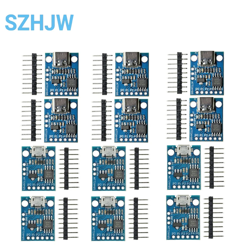 ATtiny85 Digispark Micro USB Dev Board — модуль MCU низкой мощности I2C/SPI для проектов Arduino (1-10 шт.)