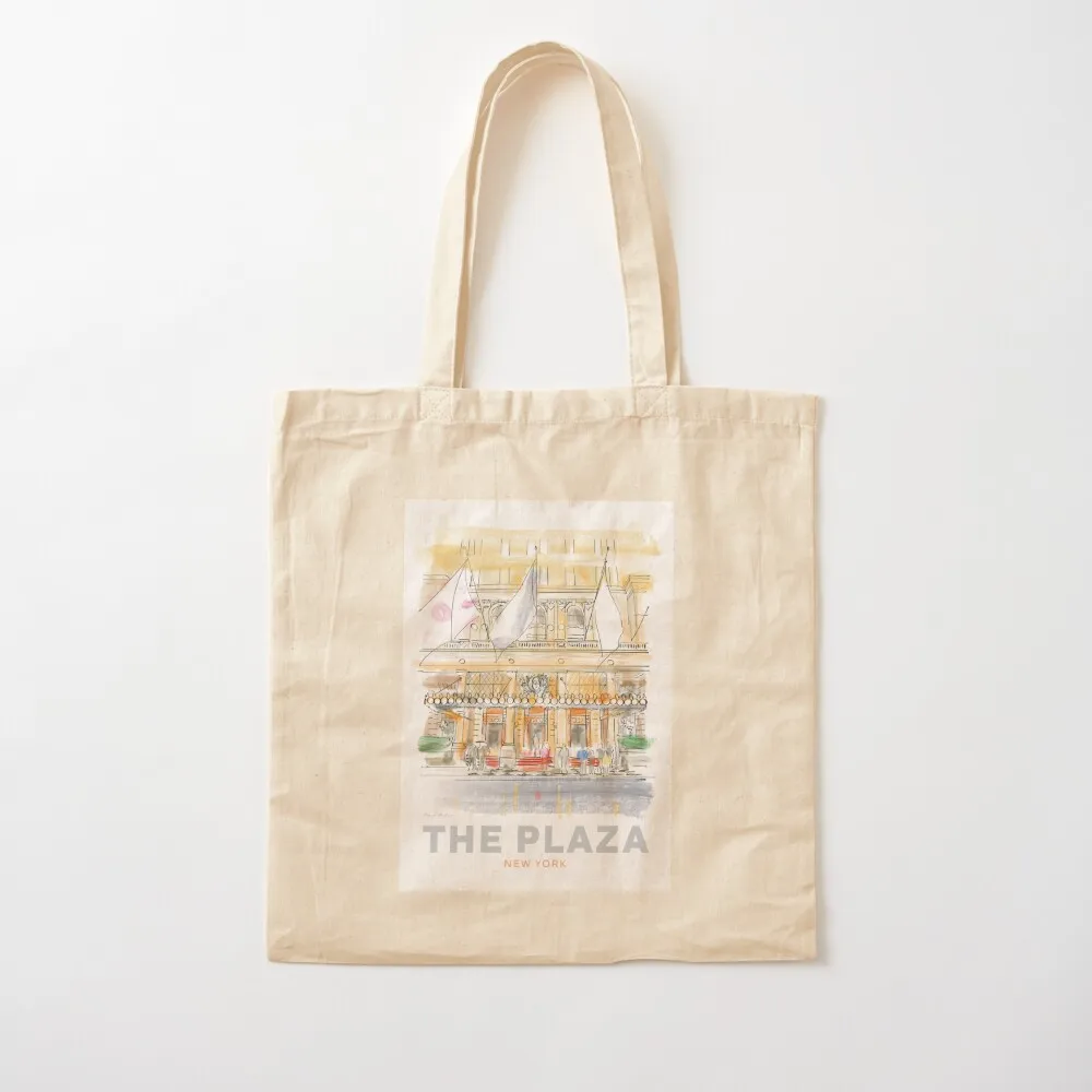 

The Plaza Hotel New York Tote Bag Women bags custom canvas bag sac pour femme large tote bag Canvas Tote