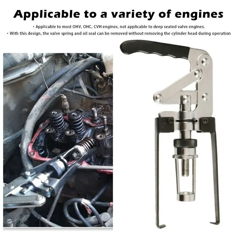 Carbon Steel Valve Spring Removal Tool Replacement Pull and Disassemble Valve Spring Remover Anti-rust Easily Installation