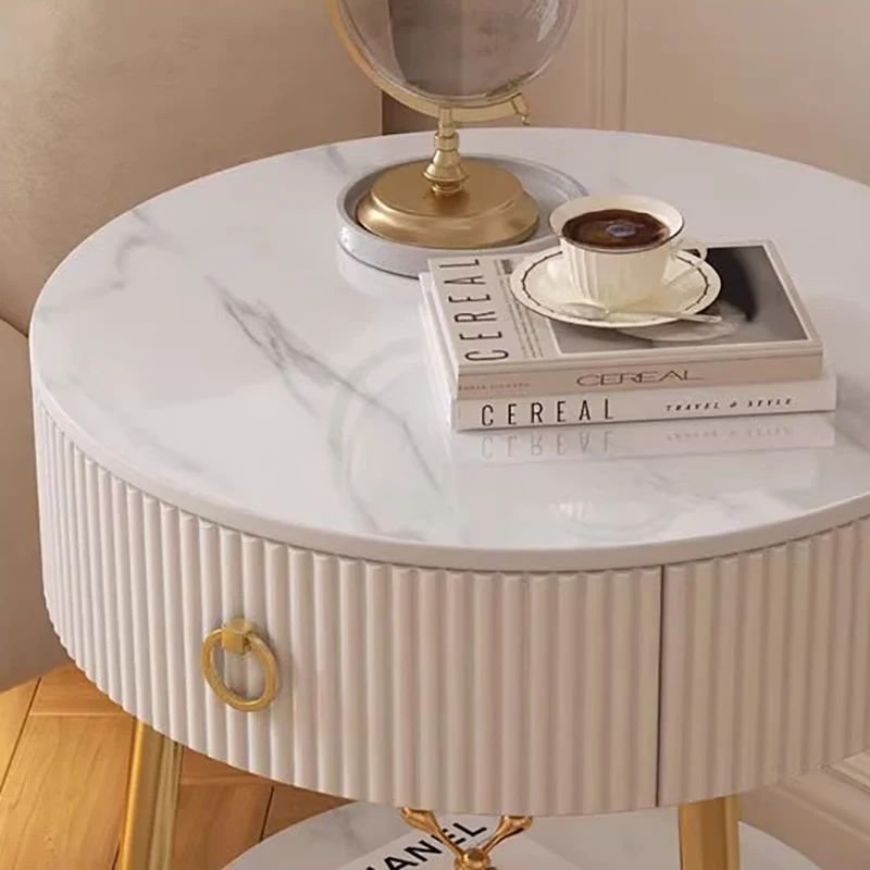 Минималистичные современные тумбочки, скандинавская роскошная круглая модная прикроватная тумбочка, небольшой столик для хранения, мебель для комнаты De Chevet Chambre