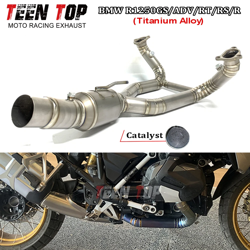 Moto Exhaust Escape Full Systems For BMW R1250GS ADV RT RS R Exhaust Header 2019+ Titanium Alloy Connection Pipe Muffler