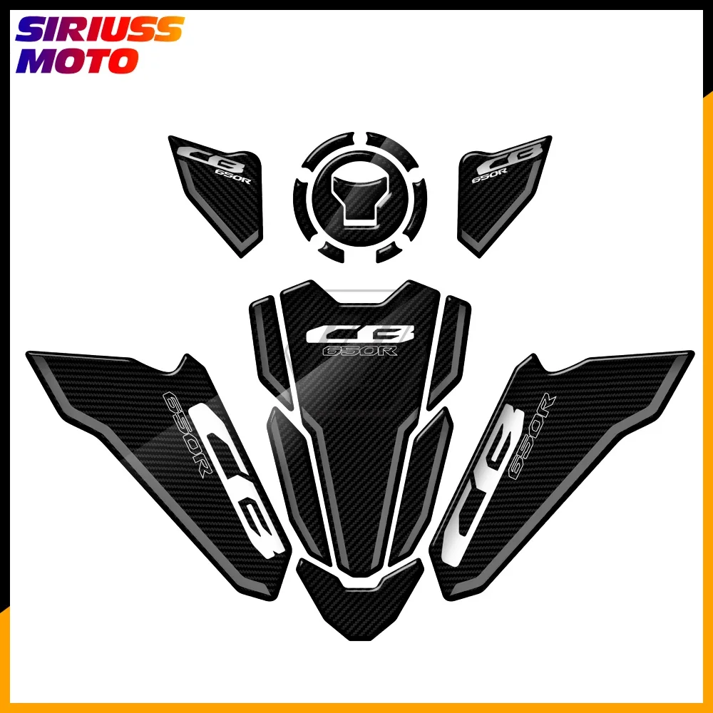 

3D карбоновый аксессуар для мотоцикла, тройной якус, защитник, наклейка на бак, наклейки для Honda CB650R 2021-2022