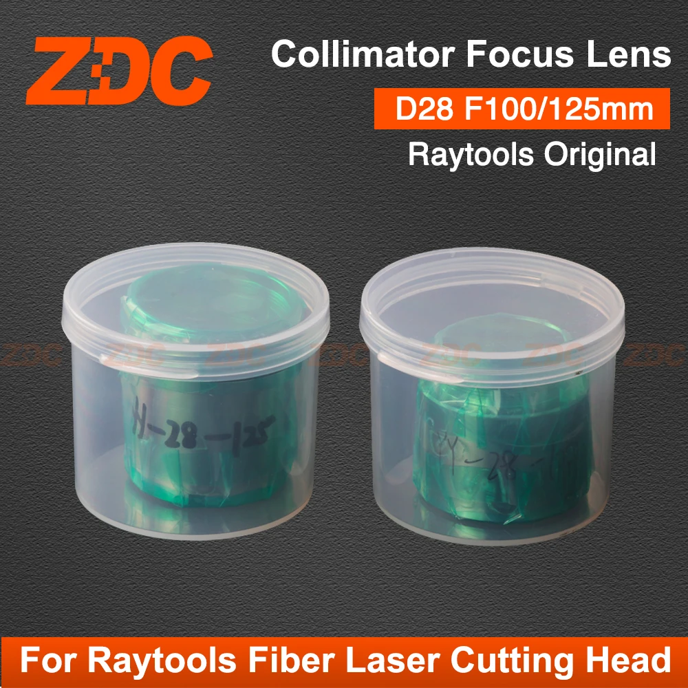 

ZDC Raytools Original Collimator Focus Lens D28 F100 F125mm with Lens Holder for Raytools BM109 Fiber Laser Cutting Head